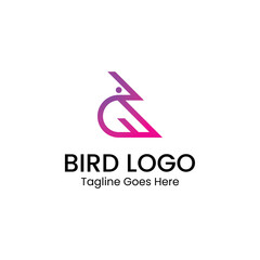 Modern Line Bird Logo