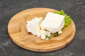 Greek traditional Feta soft cheese