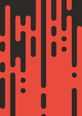 Abstract Rounded Color Lines halftone transition background illustration