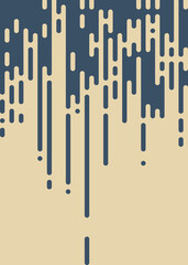 Abstract Rounded Color Lines halftone transition background illustration