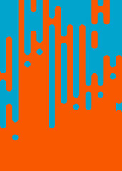 Abstract Rounded Color Lines halftone transition background illustration