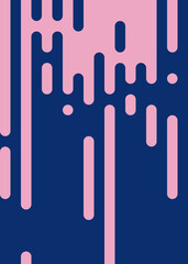 Abstract Rounded Color Lines halftone transition background illustration