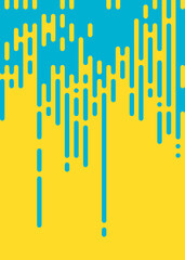 Abstract Rounded Color Lines halftone transition background illustration