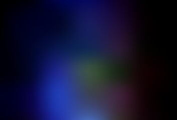 Dark Pink, Blue vector blurred shine abstract background.
