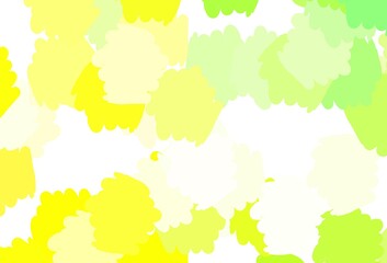 Light Green, Red vector background with abstract shapes.