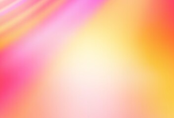 Light Pink, Yellow vector blurred bright pattern.
