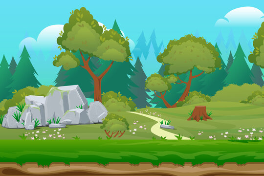 Background cartoon beauty nature forest