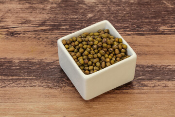 Vegetarian cuisine - dry green lentil