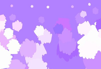 Light Purple vector texture with abstract forms.