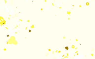 Light Green, Yellow vector background with abstract shapes.