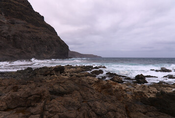 Fototapeta na wymiar Gran Canaria, landscape north of the island, hike between San Felipe and Santa Maria de Guia 