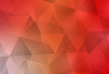 Fototapeta premium Light Red, Yellow vector abstract polygonal template.