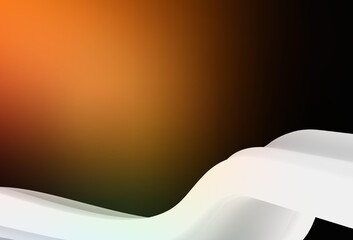 Dark Orange vector colorful blur background.