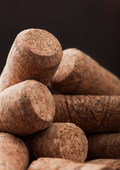 Various wine and champagne corks.