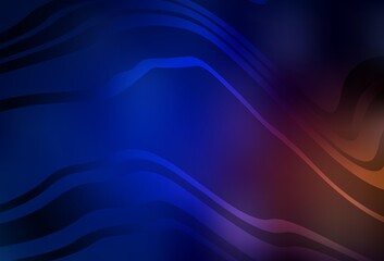 Dark Blue, Red vector background with wry lines.