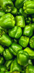 Plakat green bell peppers.