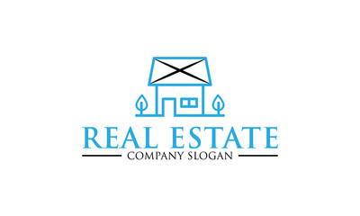 Fototapeta premium REAL ESTATE LOGO, REAL ESTATE LOGO DESIGN TEMPLATE