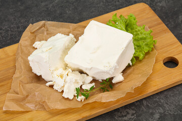 Greek traditional Feta soft cheese