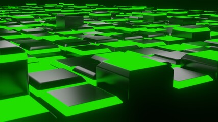 Background abstract digital box 3drender