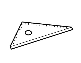 三角定規目盛(線画)