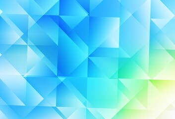 Light Blue, Green vector polygonal background.