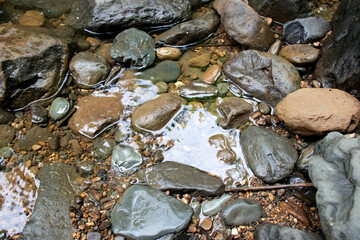 stones and water