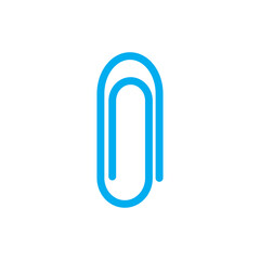 Paperclip icon vector