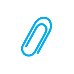 Paperclip icon vector
