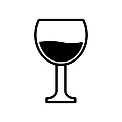 Wine glass icon 