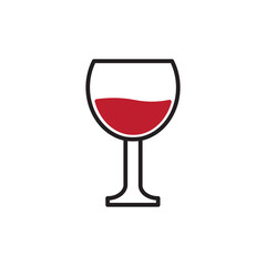 Wine glass icon 