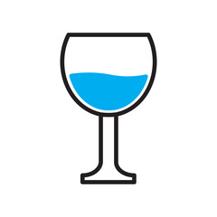Wine glass icon 