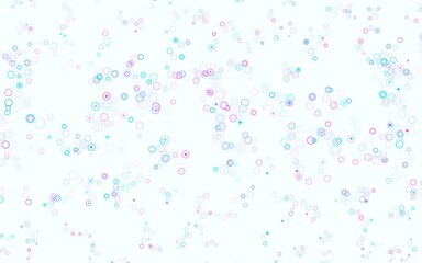 Light Pink, Blue vector backdrop with dots.