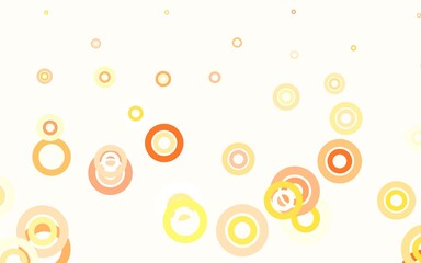 Light Red vector background with bubbles.