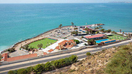 Fototapeta na wymiar Views of the Real Club de Regatas of Alicante