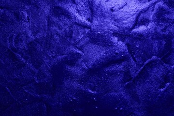 blue grunge shiny relief plaster texture - pretty abstract photo background