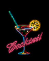 Neon cocktail