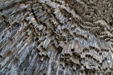 Symphony of Stones, Basalt columns formation along Garni gorge, Kotayk Province, Armenia, Caucasus,...