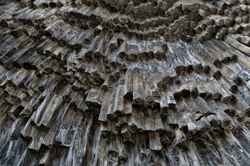 Symphony of Stones, Basalt columns formation along Garni gorge, Kotayk Province, Armenia, Caucasus, Middle East, Asia