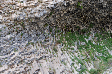 Symphony of Stones, Basalt columns formation along Garni gorge, Kotayk Province, Armenia, Caucasus, Middle East, Asia
