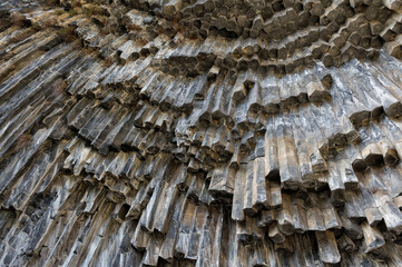 Symphony of Stones, Basalt columns formation along Garni gorge, Kotayk Province, Armenia, Caucasus, Middle East, Asia