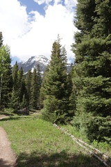 Fototapeta na wymiar Mount Sneffels blue lake trail Ridgway Colorado