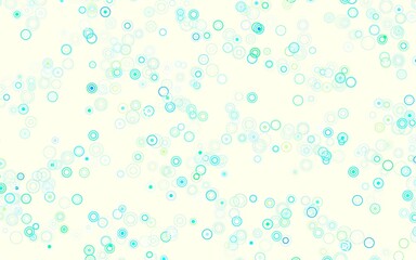 Light Blue, Green vector template with circles.