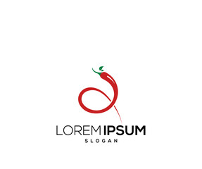 Fototapeta premium Chili icon logo design template