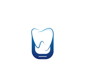 Tooth phone logo design template