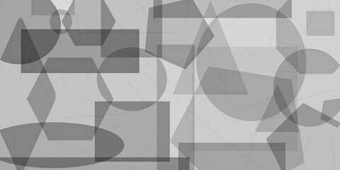 Obraz premium black and white abstract geometric background