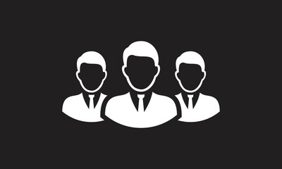 Vector social network button. Users icon design element. Customer icon