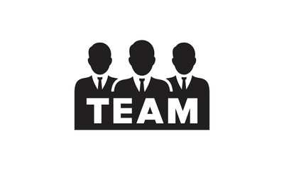 Illustration of crowd of people icon silhouettes vector. Social icon.