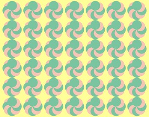 Circular seamless pattern. Circle motifs background. Wrapping and scrapbook paper. Print for fabric. Vector illustration.