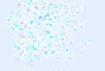 Light Pink, Blue vector template with chaotic shapes.