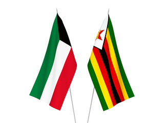 Kuwait and Zimbabwe flags